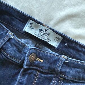 Hollister Dark Blue High-Rise Jeans